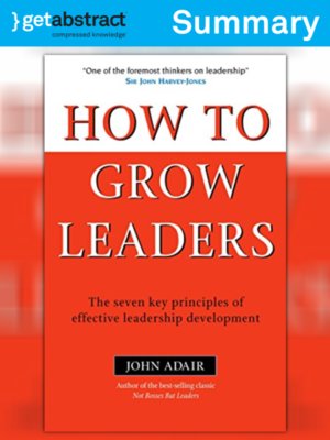 cover image of How to Grow Leaders (Summary)